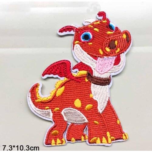 Cartoon Polar White Sea Mini Dragon Dog Bear Red Boy Girl Iron On Patches Embroidered Clothes Patch For Clothing Clothes