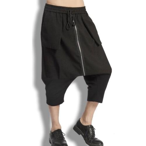 New mens clothing Korean version of Chao men Haren pants loose leisure youth flying squirrel seven pants plus size costumes