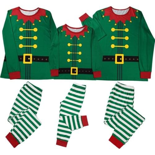 2020 new Family Christmas Pajamas dad mother and daughter son baby matching outfits clothes family look christmas pajamas family