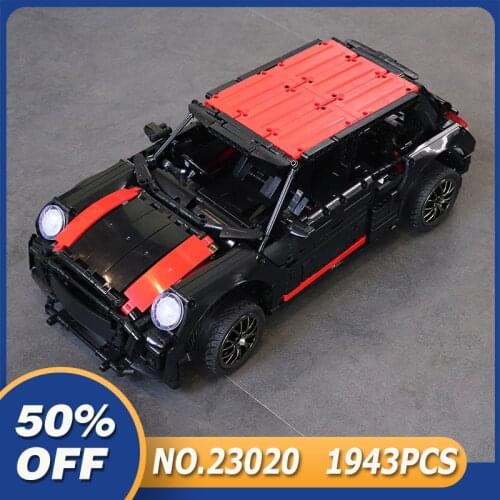 New MOC King Blocks 23020 Black MINICar Compatible 21002 Blocks Bricks Educational Toy Birthday Gift