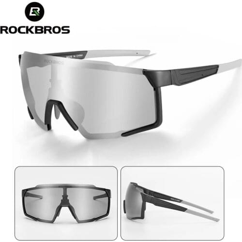 ROCKBROS Cycling Glasses Polarized Photochromic Cycling Sunglasses Mens Glasses Eyewear Sports Mtb Bike Glasses Cycling Goggles
