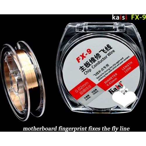 Origina Special high precision motherboard repair copper Line bonding wire Fingerprint Fly line 0.02mm 150m bga ic chip line