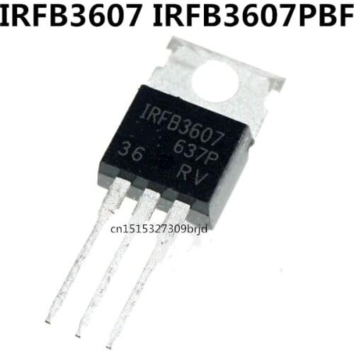 Original new 5pcs/ IRFB3607 80A/75V TO-220
