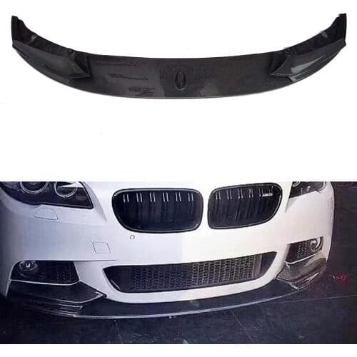 Carbon Fiber Front Lip Spoiler Splitters for BMW 5 Series F10 520i 528i 530i 535i M-sport 2012-2018 Head Bumper Chin Flaps Guard