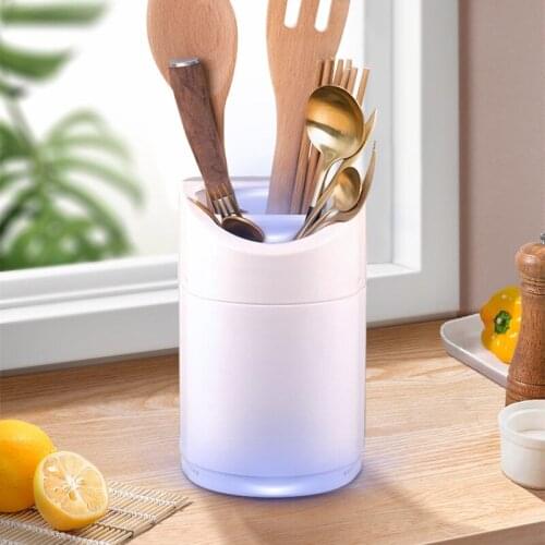 Plastic Drain Chopsticks Box Removable Household Disinfection Chopstick Cage Ultraviolet Sterilization Chopstick Holder