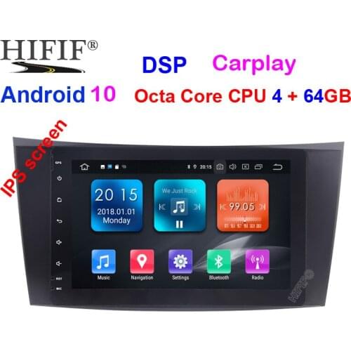 PX5 4g 64g Android 10 Car GPS Multimedia Player gps For 2001 2002-2010 Mercedes Benz E-Class W211/CLS W219/CLK W209/G-Class W463