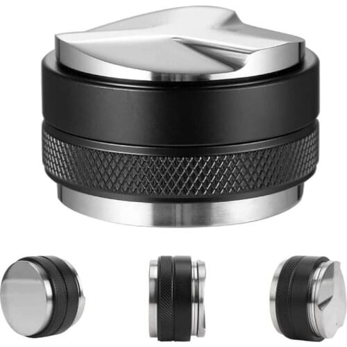 51/53/58mm Dual Head Coffee Leveler Barista Espresso Tamper Fits Breville Portafilter Coffee Tamper Press Coffee Powder Hammer