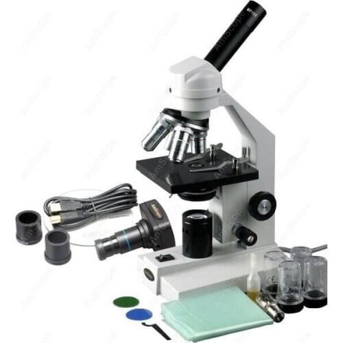 Student Compound Microscope--AmScope Supplies 40X-2000X Student Compound Microscope + USB Digital Camera