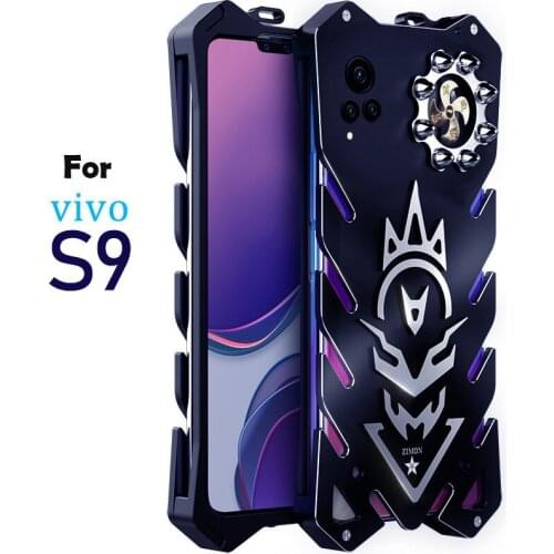 Heavy Duty Protection Aluminum Metal Armor Case For Vivo S9 Case Shockproof Stainless Bullet Full Cover Coque For Vivo S9 Funda