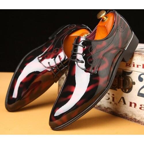 Patent Leather Oxford Shoes For Men Dress Shoes Men Formal Shoes Pointed Toe Business Wedding Plus Size men dress shoe