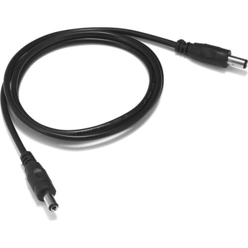 Male to Male DC 12V Power Extension Cable 5.5mm x 2.1mm 1m DC Jack Male Plug Connector Power Wires For LED Strip Controller