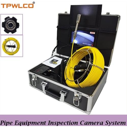 23mm HD 720P Drain Pipe Inspection Video Camera 20m Cable 7inch Pipeline Equipment Inspection CCTV Camera System