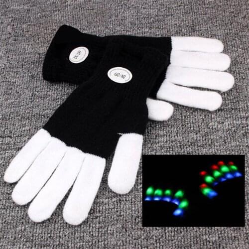 1 PCS LED Party Magic Strap Fingerless Glove LED Flashlight Torch Cover Camping Hiking Lights Multipurpose Right Hand