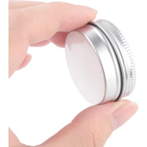 5ml-100ml Aluminium Nail Art Cosmetic Cream Screw Derocation Top Lip Balm Sample Jar Tin Empty Cosmetic Tin Cans Container