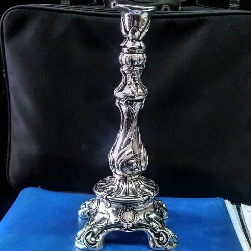 925 Sterling Silver Plated SINGLE BAROQUE CANDLE