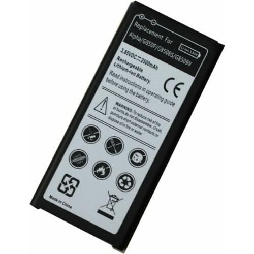 High Quality EB-BG850BBE Replacement Battery for Samsung Galaxy Alpha G850 G850F G8508S G8509V G8508 G850T G850V battery