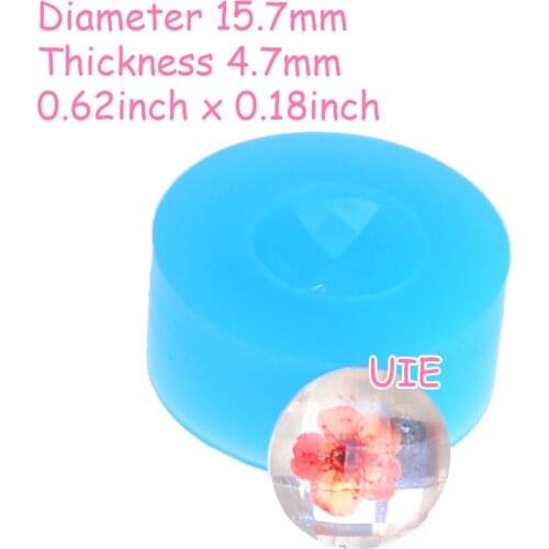 BYL034U 15.7mm Earrings Silicone Mold Earrings Pendant Necklace Making Cabochon Resin Clay Craft Fondant Cake Decoration