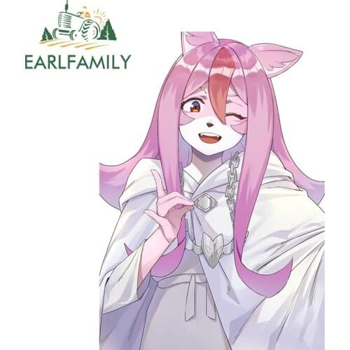 EARLFAMILY 13cm x 9.2cm for BNA Hiwatashi Nazuna Vinyl Car Stickers Refrigerator Laptop Decal Sunscreen Waterproof Decoration