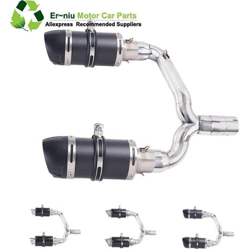 GSR400 GSR600 BK400 BK600 GSR BK 400 600 Modified Link Pipe Motorcycle Full Exhaust Muffler Escape System Slip-On