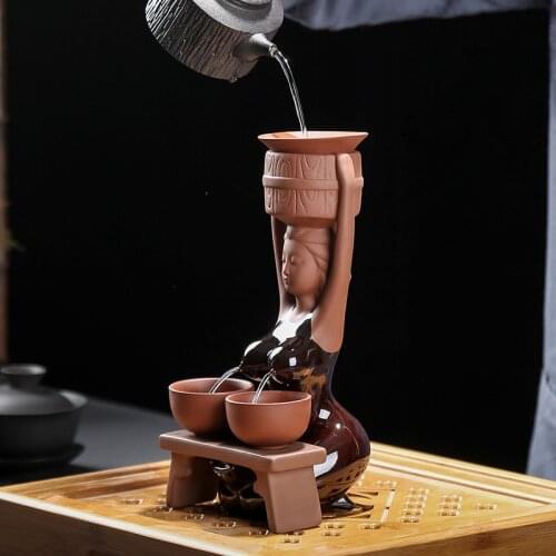 Creative Purple Clay Tea Set Boutique Teapot Strainer Tea Filter Tea Pet Ornaments Tea Leakage Accessories Home Decoration P40