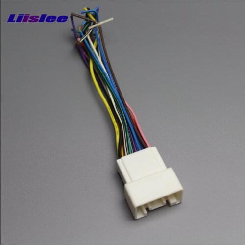 Liislee Plugs Into Factory Harness For Toyota Crown Land Cruiser Prado Radio Wire Adapter Stereo Male DIN To ISO