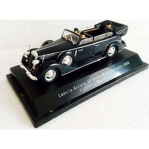 Diecast 1:43 Scale Simulation 1938 Mussolini Alloy Die-cast Car Model Metal Boys Gift Collection Ornaments Display Kids Toys