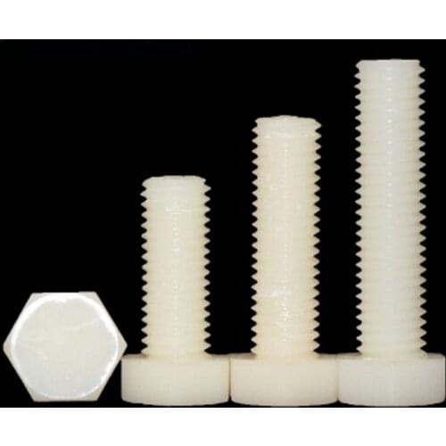 M18 M20 External Hex Screws nylon PA66 Insulation Bolt Plastic Screw 1PCS