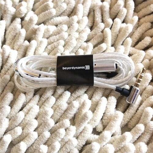 Original 3.5mm Silver-plated audio cable with mic & remote for Beyerdynamic XELENTO earphone