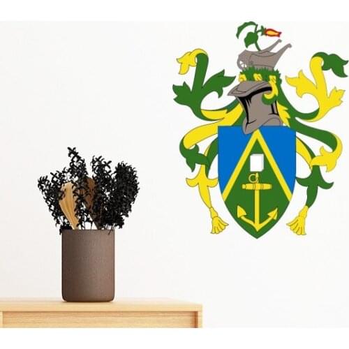 Pitcairn Islands Oceania National Emblem Removable Wall Sticker Art Decals Mural DIY Wallpaper for Room Decal