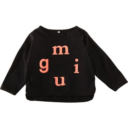 2 3 4 5 6 Years Toddler Boys T-shirts Spring Casual Letter Long Sleeve Tops for Boy Kids Clothing 2020 Fashion Korean Child Tees