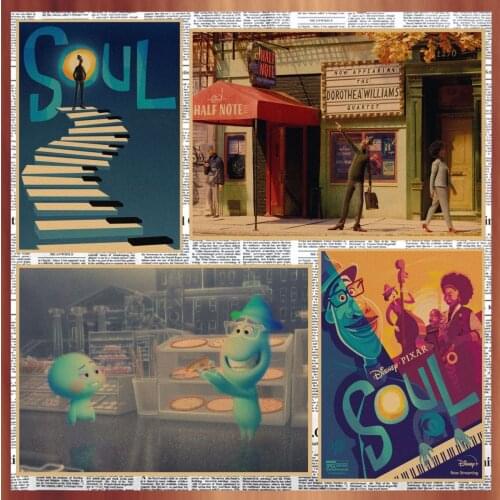 Retro Posters Print Canvas Painting Disney Music Animation Mind Travel Movie Wall Art Modern Living Room Bedroom Home Decoration