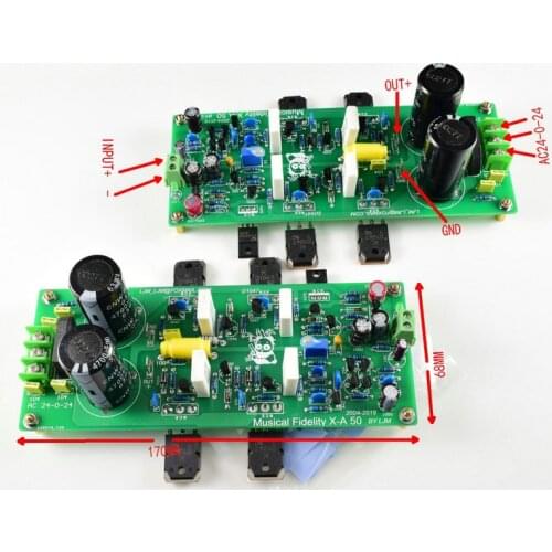 1 Pair Classic Power Amplifier Board X50 Board Finished Mono Amplififer Power Supply Audio Board 100W