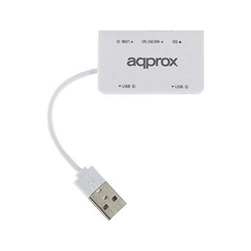 USB Hub approx! APPHT8W SD/Micro SD Windows 7 / 8 / 10 USB 2.0