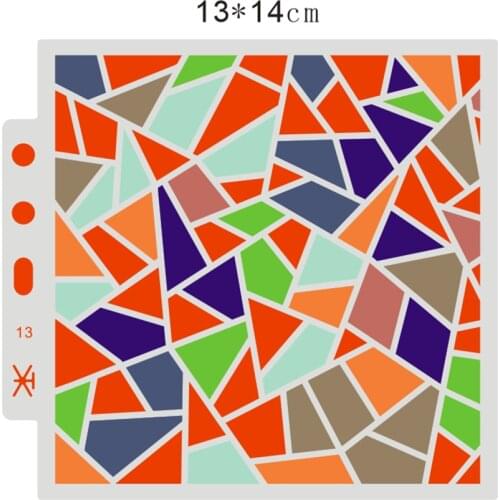 Shattered glass shield DIY cake scrapbook stencils hollow Embellishments printing lace ruler Valentines Day