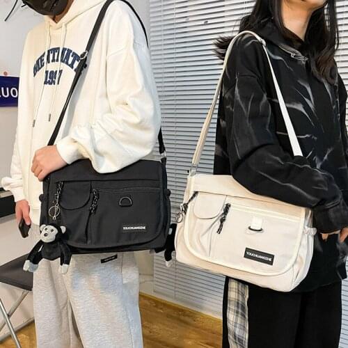 Shoulder Bags Handbags for Women 2021 New Fashion Female Casual Simple Canvas Messenger Bags Soft Crossbody Bags for Girls