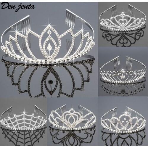 Bridal Princess Crowns Wedding Hair Accessories Crystal Rhinestone Tiaras and Crowns Bride Hair Accessories Hair Jewelry