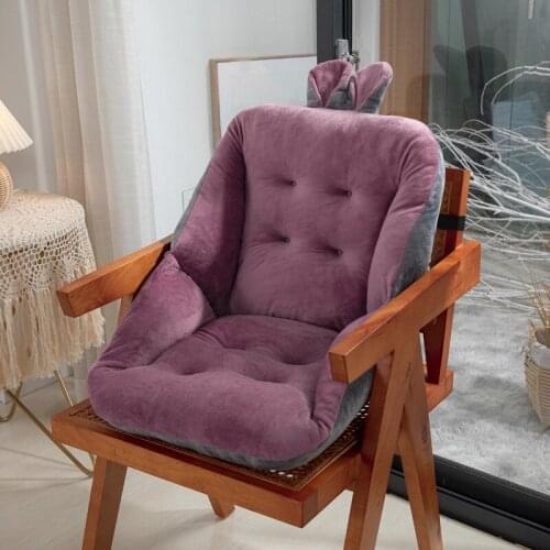 Thickened Winter Butt Chairs Pad Integrated Four Seasons General Office Chair Travel Car Mat Cartoon Rabbit Ear Seat Cushion