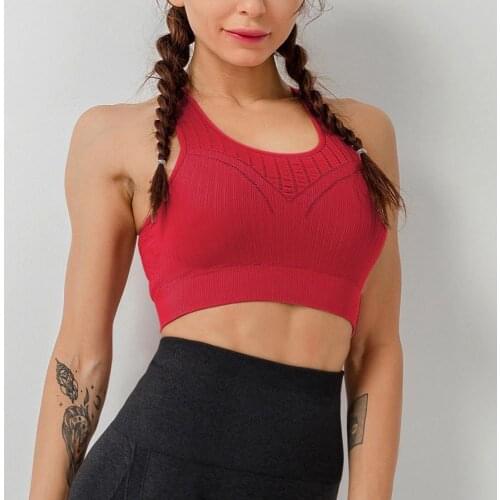 Women Seamless Sport Bra Wire Free Fitness Bra Top Breathable Sport Bras Women Tops