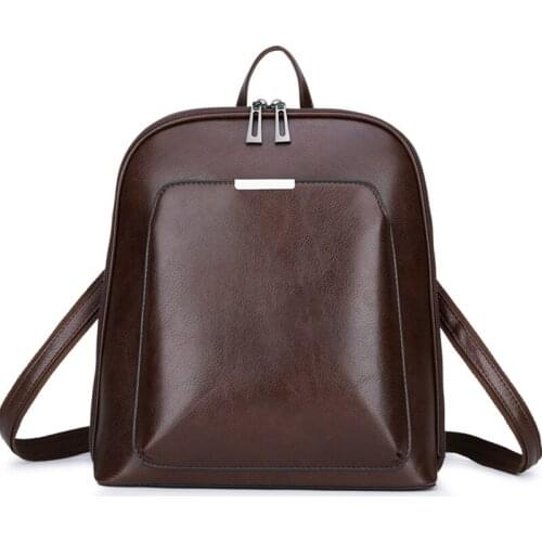 Women Backpack High Quality Pu Bag Travel Study Female Large Capacity Simple Bag