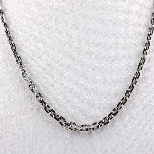 Cross Necklace Vintage Chain Authentic 100% 925 Sterling Silver Fashion Jewelry Necklace for Women and Men Jewelry