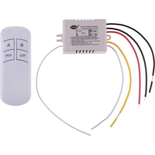 1/2/3 Channel ON/OFF 220V Wireless Remote Control Switch Receiver Transmitter for Lamp Light Electrical Equipments Drop Ship
