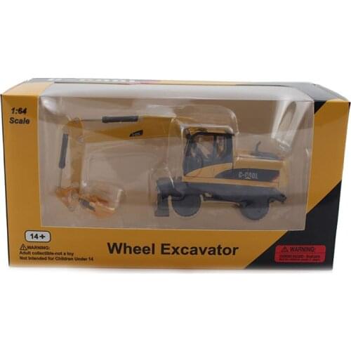 1:64 WHEEL EXCAVATOR 80008 Metal Diecast Alloy toy cars Model Vehicles For Children Boys gift hot