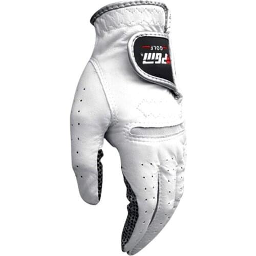 1 Piece Mens Golf Gloves Left Right Hand Soft Breathable Pure Sheepskin Anti-slip Granules Golf Gloves Golf Accessories