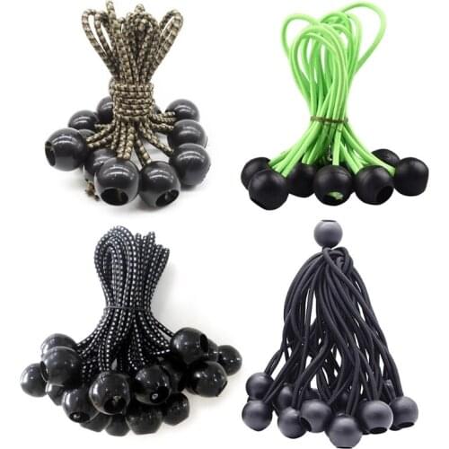 K1KE 10Pcs Elastic Ball Bungee Cord for Projector Screen Soccer Goals Cargo Tent