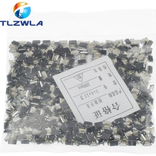 1000pcs Touch Micro Switch 3X6X2.5MM 3*6*2.5 SMD White Button Head