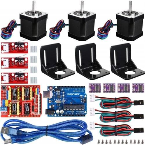 3D Printer CNC Controller Kit with for ArduinoIDE Longruner GRBL CNC Shield Board+RAMPS 1.4 Mechanical Switch Endstop