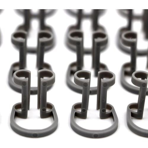 40pcs Dental Disposable Cotton Roll Holder Dentist Clinic Clip Plastic Holder Set Oral Orthodontic Tools