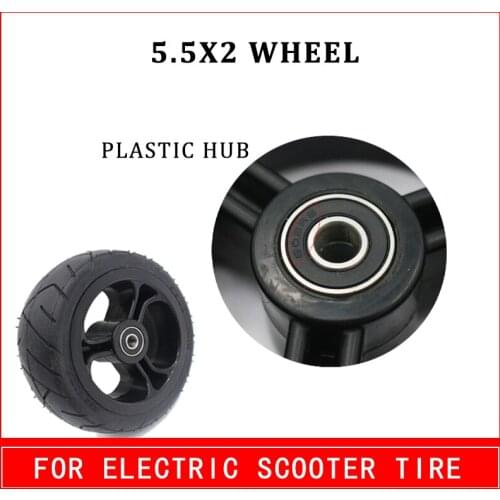 5.5 Inch 5.5X2 Solid Tyre Wheel Anti-puncture for Fast Wheel F0 Jackhot Nes Carbon Fiber Scooter Solid Tire Plastic Iron Hub