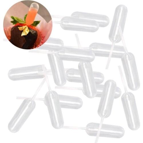 50pcs 4ml Disposable Plastic Practical Short Transfer Pipettes Cupcake Ice Cream Droppers Household Kitchen Bakeware Tool Sale