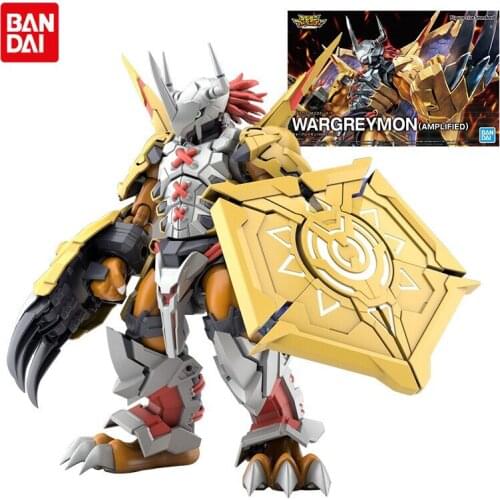 Bandai Assembled Gundam Anime Model Figure-rise Digimon Wargreymon Action Figure Robot Decoration Toy Gift